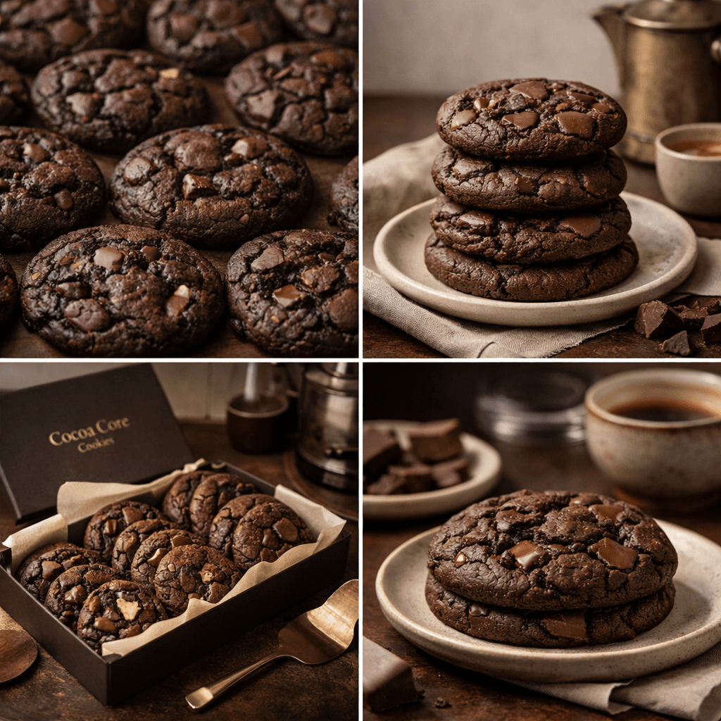 Cocoa Core cookies met zachte kern